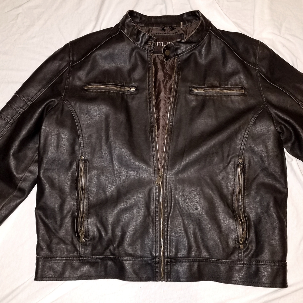 GUESS Faux Leather Jacket